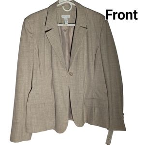 Charter Club Beige Women's Blazer Size 16